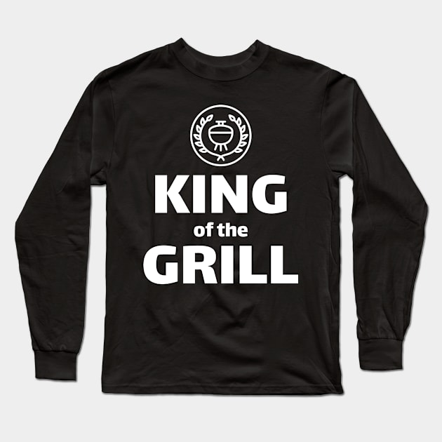 King of the Grill Long Sleeve T-Shirt by mikepod